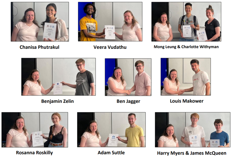 Montage of 2020 2021 student prize winners