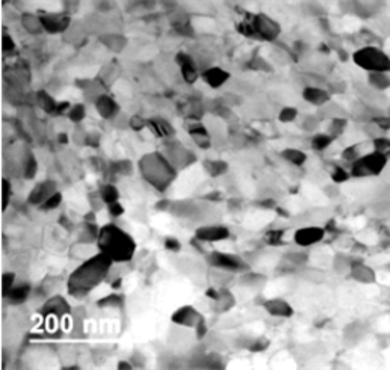 TEM of nanocrystalline BaFe2As2