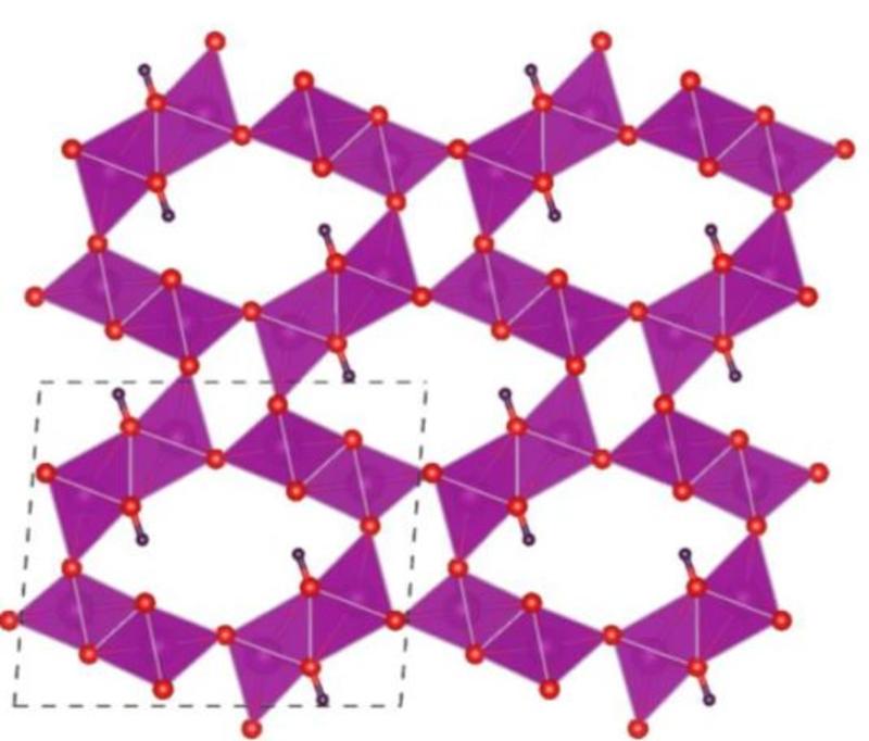 The structure of the sample