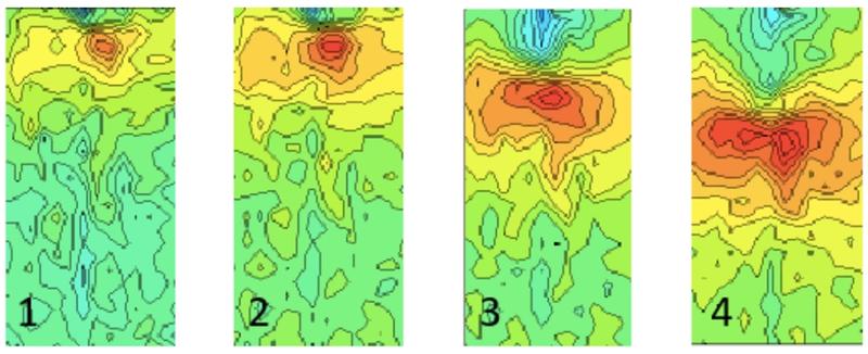 Strain mapping of a crack in graphite using synchrotron X-ray diffraction