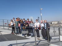 industrial tour to beijing 2017  on the roof of the birds nest stadium